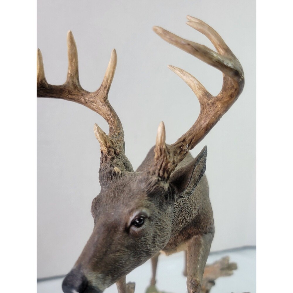 Simpkins Whitetail Buck Deer Figurine Leaping Wildlife Sculpture 13" Repaire - Picture 12 of 16